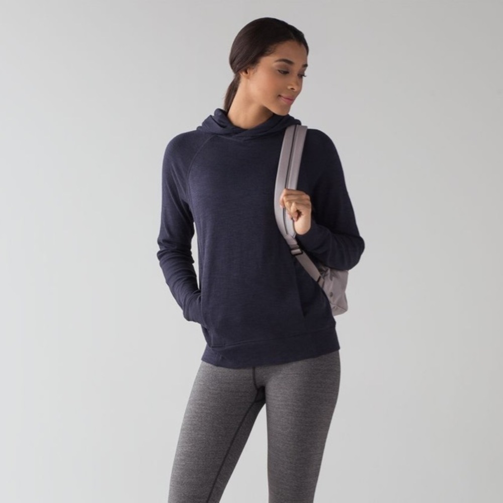 Lululemon More Than Modal Hoodie Midnight Navy Size 6 - Style Number: W3AI2S - Picture 3 of 12